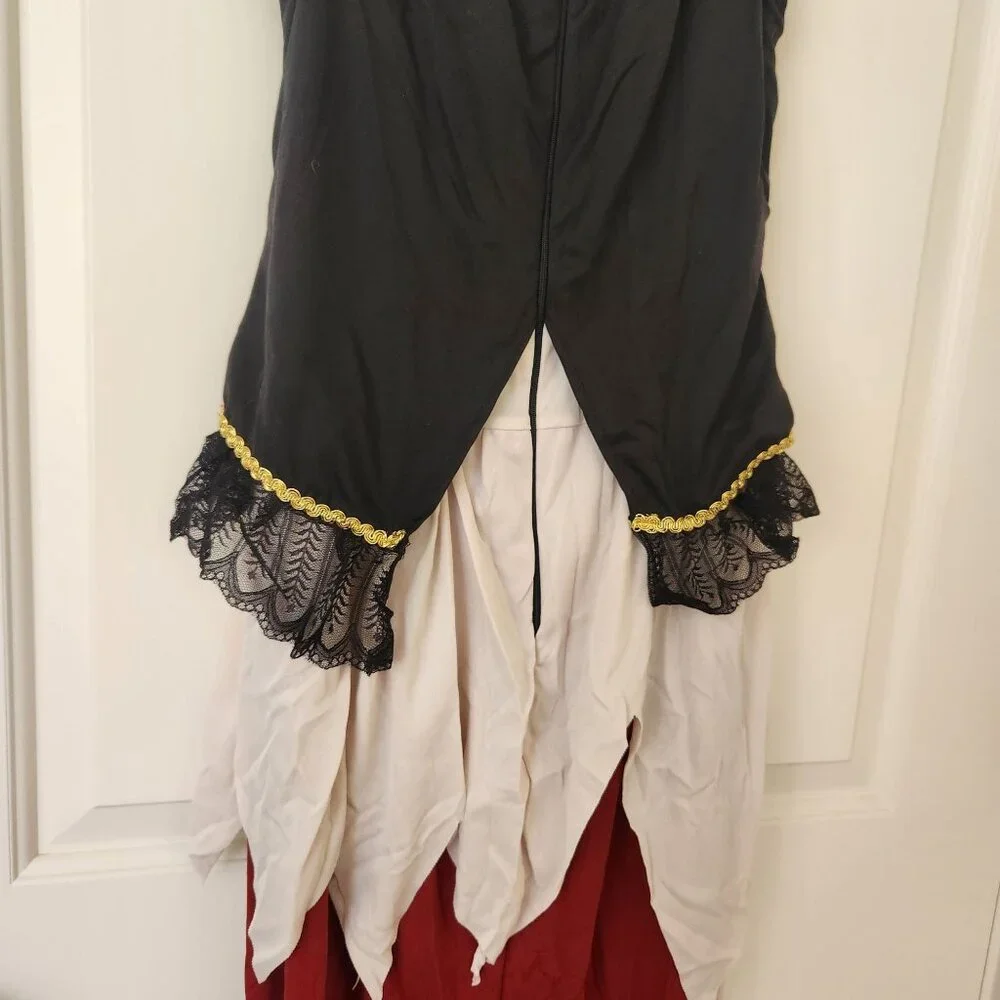 Leg Avenue Women's Red and White Pirate Costume - Buried Treasure Beauty - Picture 9 of 12